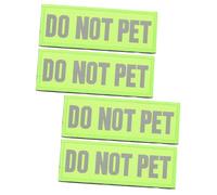 Gadpiparty 4Pcs Reflective Service Dog Harness Patch Lightweight Comfortable Do Not Pet Label for Dog Vests High-grade Material Safety Patches for Enhanced Visibility and Training