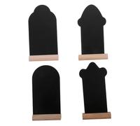 Gadpiparty 4PCS Reusable Wooden Chalkboards Double Sided Message Boards for School Parties and Events Elegant Craftsmanship for Notice Display and Creative Decor