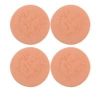 Gadpiparty 4pcs Round Terracotta Bread Warming Stones - Bread Box Warmer Food Storage Keeper - Mini Pastry Basket Insulation Sheet for Party Table