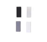 Gadpiparty 4pcs Silicone Watch Strap Rings Multi Color Bezel Activity Buckle Replacement for Watches Smooth Accessories White Black Transparent Grey