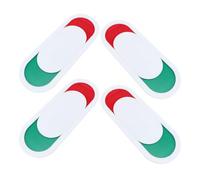 Gadpiparty 4pcs Sliding Privacy Indicator Signs for Door 10x4cm White No Text, Vacancy Occupied Status Switch Door Signs for Restroom Office Conference