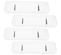 Gadpiparty 4pcs Small Pen Boxes Hard Shell Fountain Pen Case Pencil Case for Travel Holder Two-Slots Design