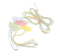 Gadpiparty 4pcs Small Pet Hamster Harness Vest with Angel Wings, Nylon Leash for Hamsters, Squirrels, Chinchillas Outdoor Walking Accessory, Colorful Adjustable Rope Leash Set