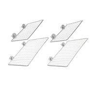 Gadpiparty 4pcs Stainless Steel Bird Cage Stand Bird Platform Perch for Parrots Macaws Budgies Pet Parrot Playstand