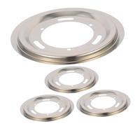 Gadpiparty 4pcs Stainless Steel Gas Stove Burner Drip Pans Household Range Trays for Easy Cleaning and Use Compatible Countertop and Gas Stoves