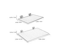 Gadpiparty 4pcs Stainless Steel Parrot Perches Shelf Multipurpose Bird Rest Platform Play Stand for Cage Suitable for Budgies Lovebirds Chinchillas and Small Pets Easy to Clean and Reposition