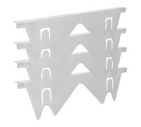 Gadpiparty 4pcs Stainless Steel Stove Covers Filler for Gas Stove Countertop Easy to Install Rustproof for Kitchen Cleanliness and Hygiene