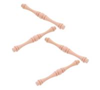 Gadpiparty 4pcs Unfinished Wooden Staircase Spindles for Home Railing Replacement, Decorative Wood Balusters for Furniture Crafts and DIY Projects, Natural Woodcrafts for Interior Decor