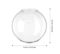 Gadpiparty 4pcs Wall Hanging Glass Planters Round Vase Holders for Indoor Hydroponic Plants Propagation Station Decorative Terrarium Pots for Living Office Restaurant