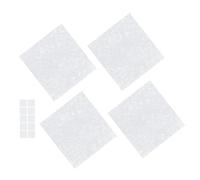 Gadpiparty 4pcs White Range Hood Filter Paper Covers Made of Biodegradable Non-woven Fabric for Kitchen Oil Smoke Absorption and Grease Prevention in Home Cooking