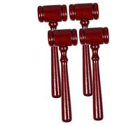 Gadpiparty 4Pcs Wooden Judge Hammer Premium Auction Gavel for Lawyers Judges Compact Portable Gavel for Courtroom Auctions Clear Sound Quality