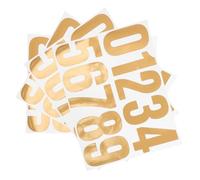 Gadpiparty 4sets Number Stickers for Mailbox and Address Identification Self-adhesive House Number Labels for Indoor and Outdoor Use for Home Organization and Identification