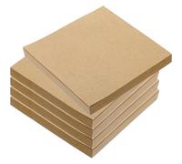 Gadpiparty 5 Books Portable Decorative Memo Pads with Strong Self-adhesive, Brown Paper Notepads for Home Use and To-do Lists, Multi-use Small Adhesive Notes for Office and School