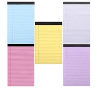 Gadpiparty 5 Pack Small 5x8 Memo Note Pads with College Ruled Paper