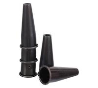 Gadpiparty 5 Pcs Forged Steel Ferrule Replacement Part Garden Tool Spare Part Ferrule Heavy-Duty Steel Construction Firm Tapered Socket for Wood Handle and Hoe Agricultural Tool Replacement