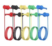 Gadpiparty 5 Pcs Silicone IC Test Hook Clips Multimeter Electrical Test Wires Micro Grabber Leads for Electronics Testing in Electrical Repair