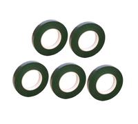 Gadpiparty 5 Rolls Green Floral Tape Self-adhesive DIY Craft Material for Flower Stem Wrapping Multi-purpose Gardening Tape for Bouquet Making for Home School and Flower Shop Use