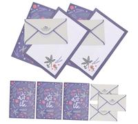 Gadpiparty 5 Sets Retro Floral Letter Paper and Envelopes Set Writing Stationery Kit for Invitations Weddings Parties Elegant Vintage Style with Thick Envelops for Classic Correspondence