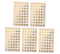 Gadpiparty 5 Sheet Tiny Star Stickers for Classroom Reward Chart Encouraging Positive Behavior and Motivation Self Adhesive Glitter Stars for Student Planner and School Supplies