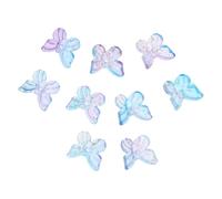 Gadpiparty 50 Pcs Butterfly-shape Glass Charms DIY Hair Clip Charms Creative Unique Beautiful Easy to Use Easy to Store for Jewelry Making