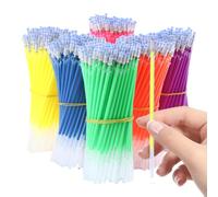 Gadpiparty 50 Pcs Fluorescent Gel Pen Refills with High Colour Rendering and Smooth Ink Flow, Plastic Material Ink Refill Replacements for School Study and Student Use