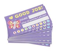 Gadpiparty 50 Sheets Reward Punch Cards for Classroom Behavior Incentive Awards Cards for Simplifying Reward Systems and Tracking Positive Behavior School and Home Settings