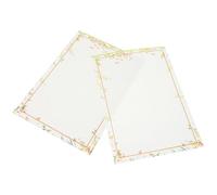 Gadpiparty 50 Sheets Vintage Style Letter Writing Paper Thick Classic Decorative Stationery for Thank You Notes Poems Greetings Love Letters Calligraphy Practice Elegant Retro Design