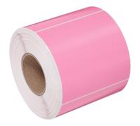 Gadpiparty 500 Sheets Pink Thermal Label Roll No Smudge and Self-Adhesive Paper Labels, Rectangular Shape Rounded Corners, for Shipping and Address Printing