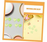 Gadpiparty 500pcs Green Leaf Acrylic Pendants for DIY Jewelry Making Small Charms for Earrings Bracelets Necklaces Keychains Sturdy Handmade Accessories with Natural Design