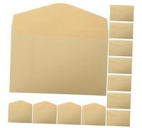 Gadpiparty 50Pcs Blank Wedding Invitation Envelopes Practical Kraft Envelopes Design for Greeting Cards DIY Crafts Letter Writing