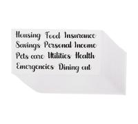 Gadpiparty 50pcs Budget Sticker Labels for Budgeting Planner Stickers Blank Budget Labels Finance Planner Category for Cash Envelopes Monthly
