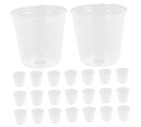 Gadpiparty 50Pcs Clear Plastic Orchid Pots with Breathable Small Flower for Succulents and Seedlings Material Multi-function Gardening Nursery Cups