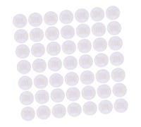 Gadpiparty 50pcs DIY Headband Craft Pad, 1.8 Inch Round Elastic Back | Non Woven Fabric, Smooth Edges, Daily Use and Handmade Projects, White Color