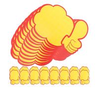 Gadpiparty 50pcs Double-Sided Writable Burst Paper Tags 15x12cm for Supermarket Fruit Vegetable Pricing, Reusable Sale Signs for Retail Displays and Yard