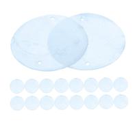 Gadpiparty 50pcs Flat Round Natural Shell Slices with Double Holes for DIY Wind Chime Craft Hanging Pendant Home Decor Accessories Versatile Shell for Jewelry and Curtain Making