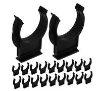 Gadpiparty 50pcs Kitchen Cabinet Toe Kick Clips Plastic Skirting Board Fixings Furniture Plinth Clips with Corner Design Scratch Resistant Durable Furniture Leveling Feet Fasteners