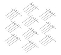 Gadpiparty 50pcs Metal Axle for Rc Cars Straight Iron Rods DIY Stem Model Components Compatible with Car Models Easy Installation High Precision Shaft Bars