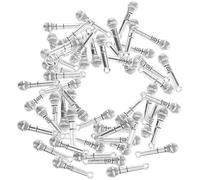 Gadpiparty 50pcs Mini Microphone Charms for DIY Jewelry Making Vintage Zinc Alloy Pendants for Music Charm Bracelets Keychains Craft Projects