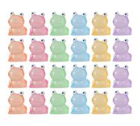 Gadpiparty 50Pcs Mini Resin Frog Figurines Glow in the Dark Luminous Frogs for Fairy Garden Fish Tank Desktop Mini Animal Decor