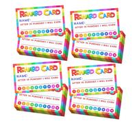 Gadpiparty 50pcs Portable Cartoon Reward Punch Cards for Encouraging Behavior Incentive Cards for Teachers Compact Classroom Positive Reinforcement Tool to Foster Habits and Motivation
