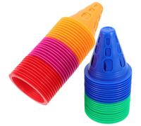 Gadpiparty 50pcs Pvc Roller Skating Marker Cones for Safety Assurance and Versatile Application, Small Road Block Practice Cones for Schools and Communities, Skate Accessory for Training