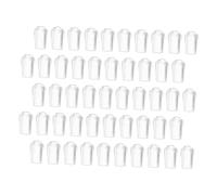 Gadpiparty 50pcs PVC Rubber Caps for Wire Hangers and Bolts, Round End Caps for Metal Tubing, Protective Rubber Cover for Wire Hangers Versatile Use in Home Storage and Organisation