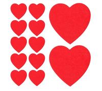 Gadpiparty 50pcs Red Love Heart Shaped Wooden Cutouts for DIY Crafts, Lightweight Smooth Surface Wooden Pieces for Holiday Decorations and Party Ornaments