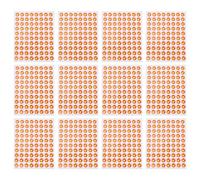 Gadpiparty 50pcs Reward Thumbs-up Stickers for Kindergarten Students, Self-adhesive Small Thumb Prints, Classroom and Home Reward Incentive Decals (10 Sheets Per Pack, 5 Packs)