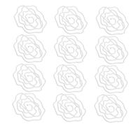 Gadpiparty 50pcs Rose Flower Shape Paper Clips Cute Bookmarks Planner Clamps for Office School Document Organization Wedding Decor Unique Design for Easy Document Differentiation