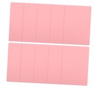 Gadpiparty 50pcs Rose Gold Aluminum Metal Business Cards Portable Blank Cards for Engraving Stamping DIY Office Use