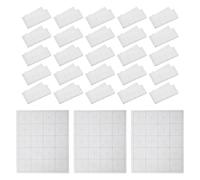 Gadpiparty 50pcs Semi-ripe Xuan Rice Paper Sheets for Calligraphy Practice 8cm White Gridded Sumi-e Painting Paper Absorbent Handmade Kanji for Beginners and Artists