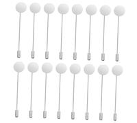 Gadpiparty 50pcs Silver Round Brooch Pin Trays Alloy Safety Pins for DIY Jewelry Accessories Crafting Brooches Badges Suitable for Suit Tie Hat Scarf Decoration