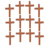 Gadpiparty 50pcs Small Wooden Cross Charms Lightweight Wood Pendant for DIY Crafting and Decoration, Creative Hanging Ornaments for Necklace Or Bag Accessories