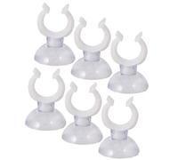 Gadpiparty 50pcs Strong Sucker with Clip for Aquarium Hose, 17x30 PVC | Adjustable Clamp Direction, Holds Pump Tube on Smooth Glass Surfaces, Each Piece Includes One Clamp